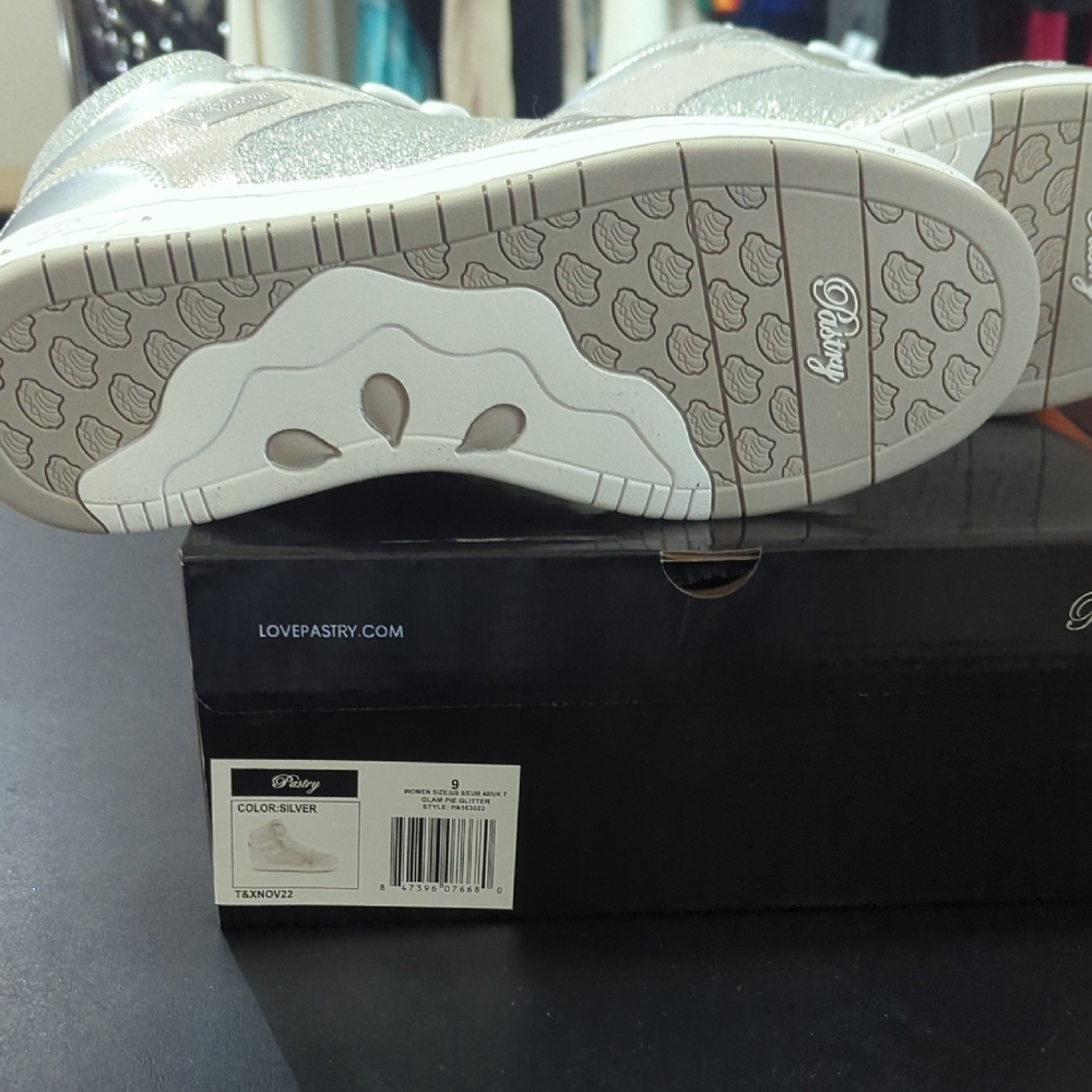 Pastry Women's Silver High-Top Sneakers - Picture 5 of 7